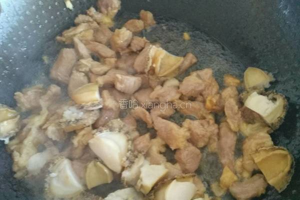 鲍鱼炒梅肉的做法图解4