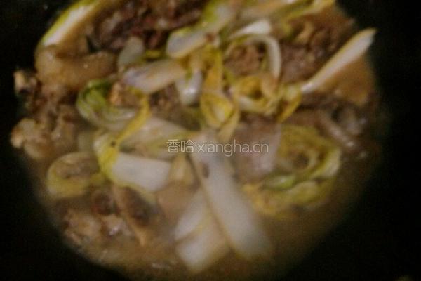刮骨肉炒娃娃菜的做法图解7