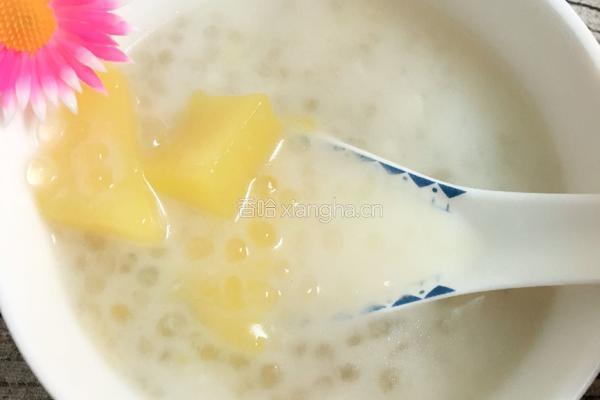 芒果椰奶西米露的做法图解5