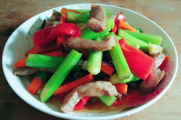 芦笋炒肉条的做法图解8
