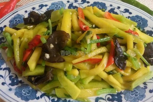 炒嫩南瓜丝的做法图解8