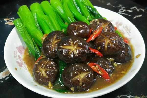 香菇油菜的做法图解16