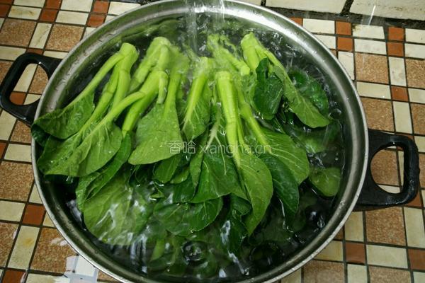 香菇油菜的做法图解2