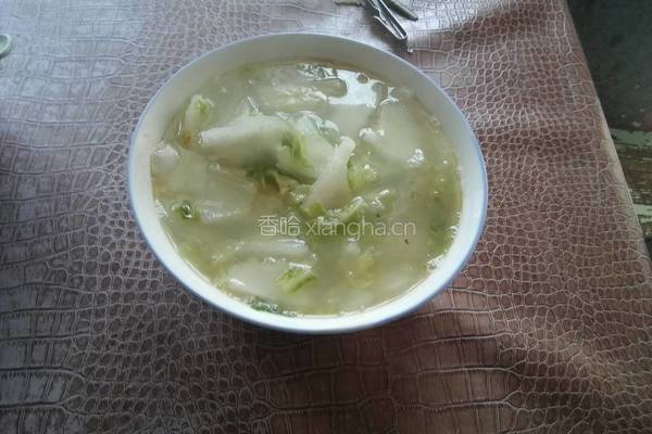 素煮白菜的做法图解6