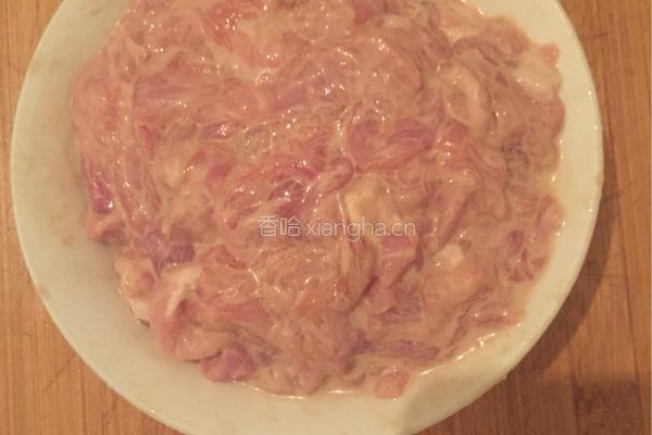 白菜梆子炒肉丝的做法图解4