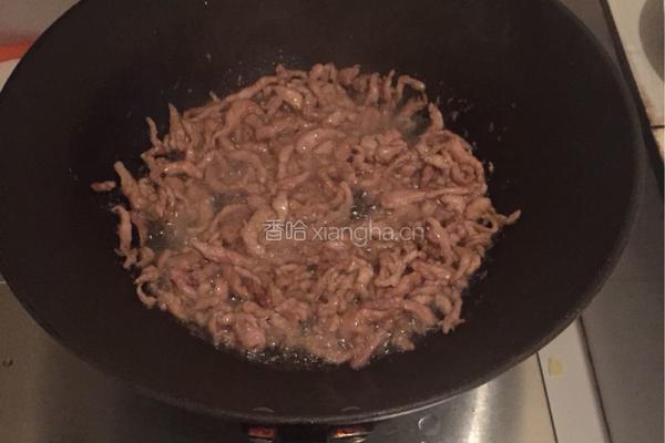 白菜梆子炒肉丝的做法图解5