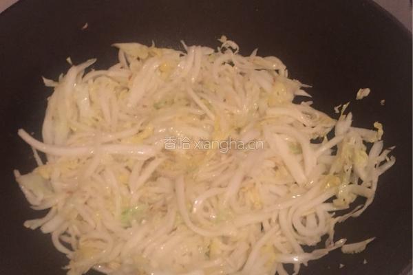 白菜梆子炒肉丝的做法图解7
