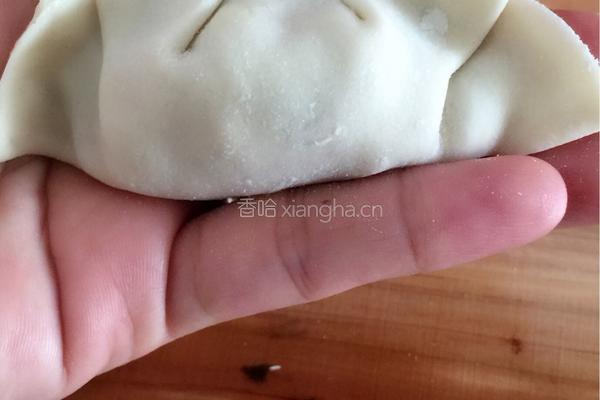 韭菜黄香菇猪肉饺子(附带详细包饺子步骤)的做法图解13