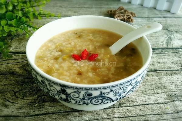 藜麦大米绿豆粥的做法图解7