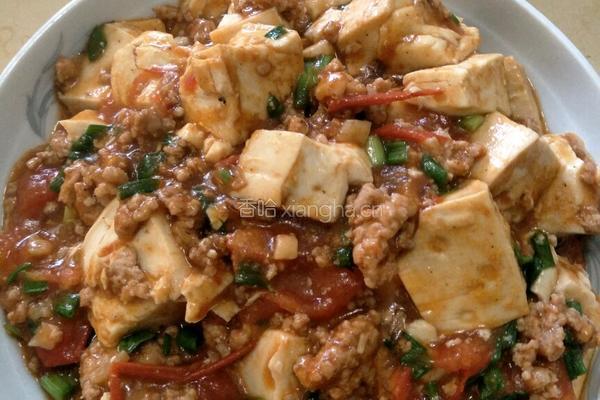 蕃茄肉沫豆腐的做法图解3