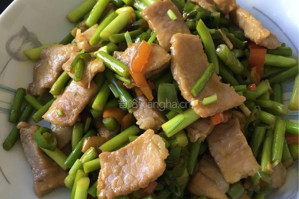 蒜苗炒肉