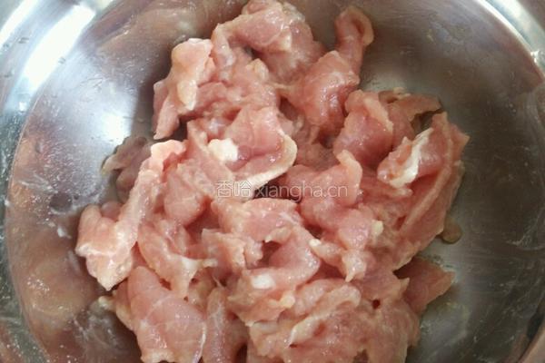 瓠瓜木耳炒肉片的做法图解4