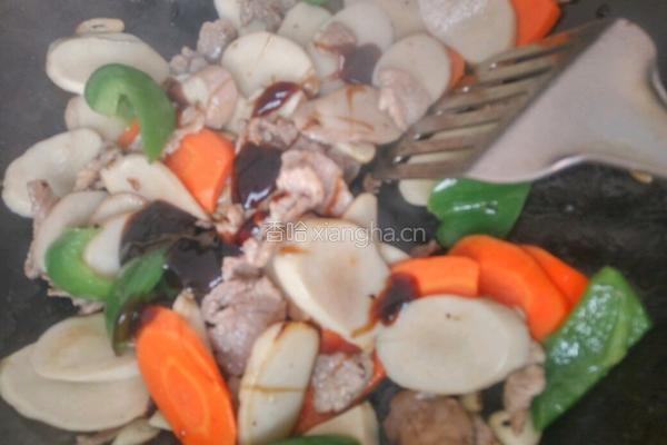 杏鲍菇炒肉的做法图解12