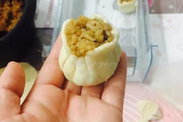 香芋鲜肉香菇烧麦的做法图解6