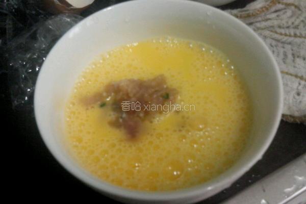 猪肉小葱馅炒鸡蛋的做法图解3