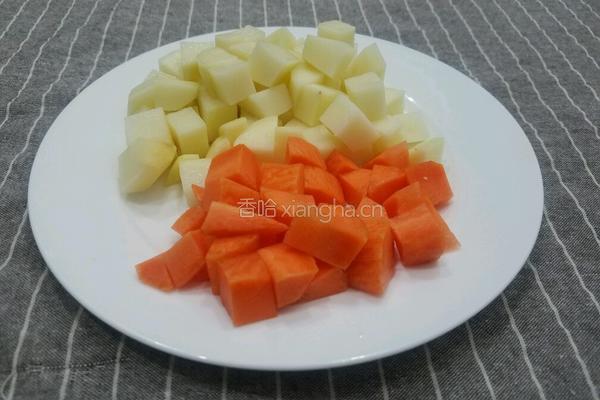 胡萝卜土豆大米粥的做法图解4