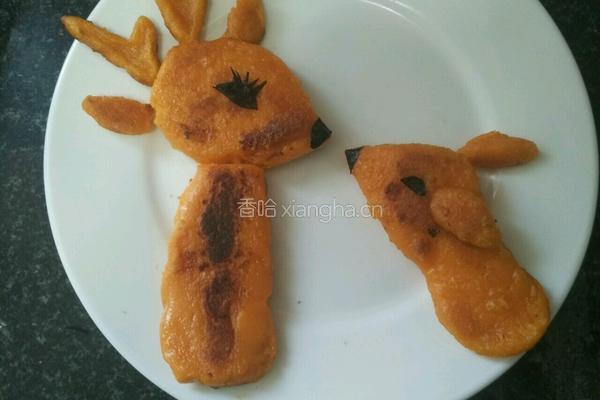 梅花鹿红薯饼的做法图解6