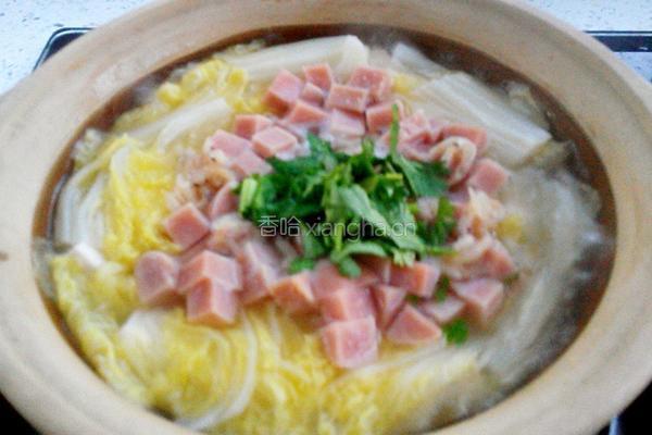 白菜豆腐煲的做法图解13