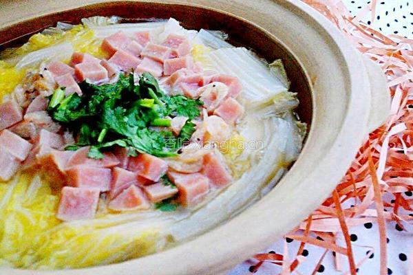 白菜豆腐煲的做法图解14