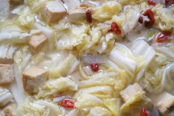 白菜豆腐汤的做法图解4