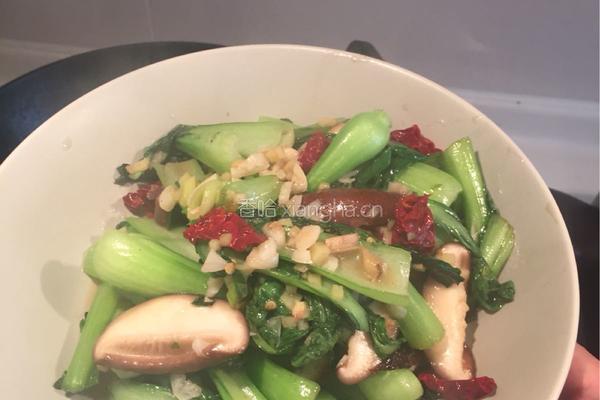 香菇青菜的做法图解4