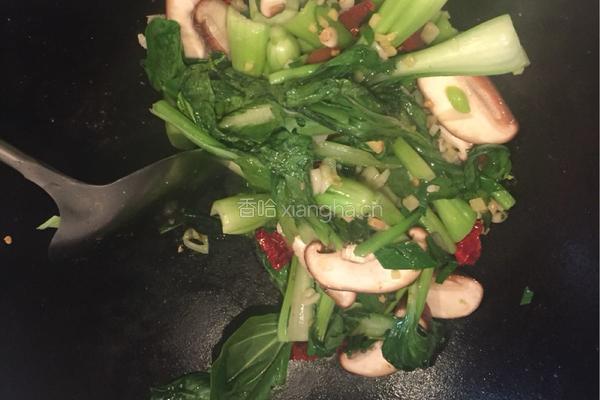 香菇青菜的做法图解3
