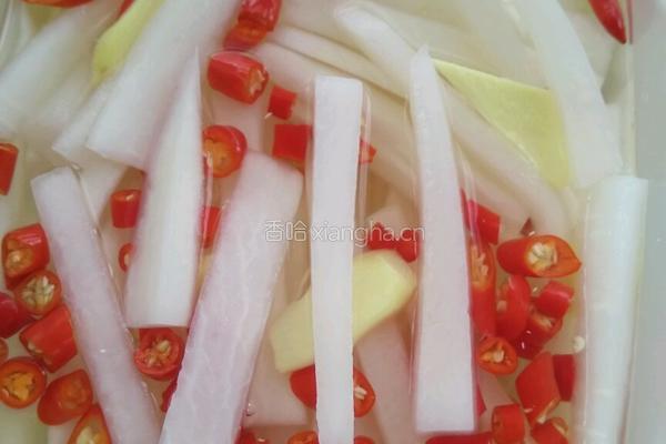 酸辣白萝卜的做法图解5
