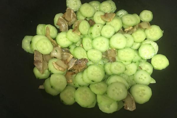 青瓜炒肉片的做法图解6