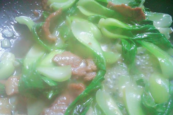 肉片炒青菜的做法图解9