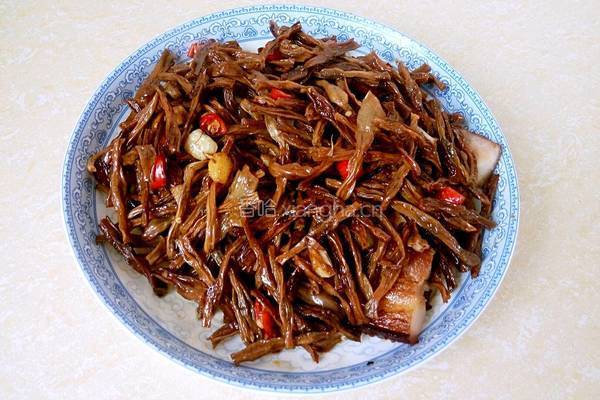 豆角干蒸五花肉的做法图解9
