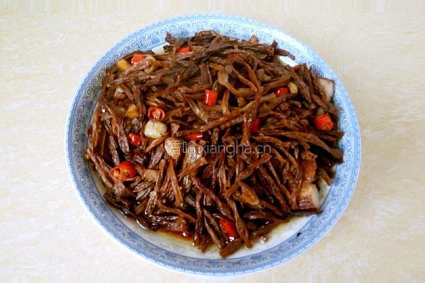 豆角干蒸五花肉的做法图解11
