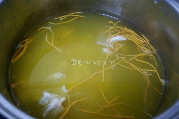 虫草花枸杞鸡肉粥的做法图解5