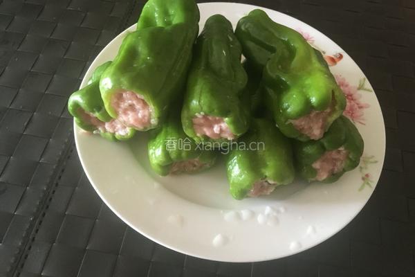 青椒塞肉的做法图解4