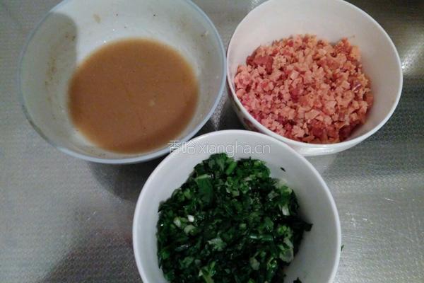 黄金葱花火腿饼的做法图解4