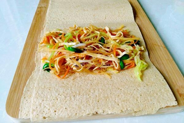 塌素菜煎饼的做法图解9