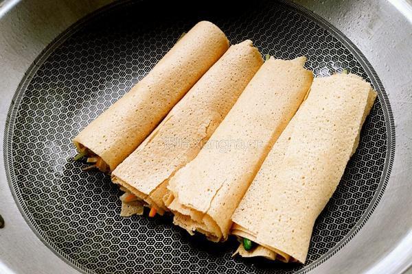 塌素菜煎饼的做法图解11