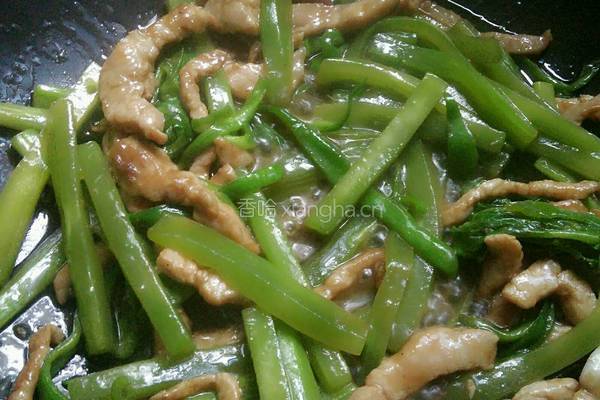 莴笋炒瘦肉的做法图解9