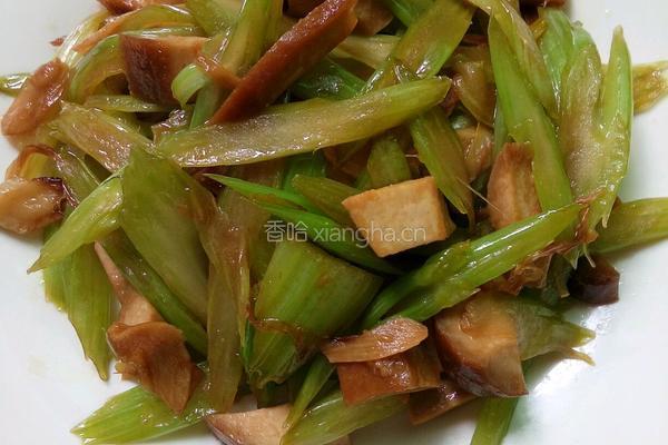 芹菜炒豆干的做法图解8