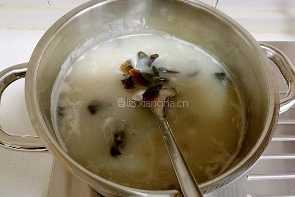 皮蛋瘦肉粥的做法图解14
