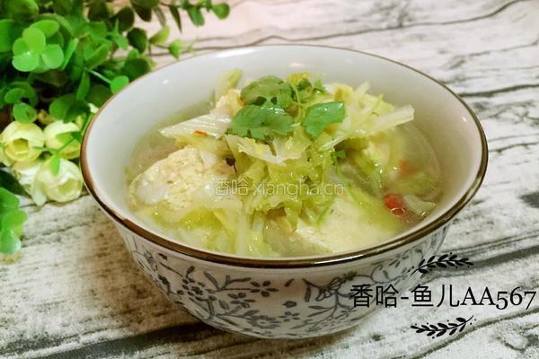 白菜土豆冻豆腐汤的做法图解7