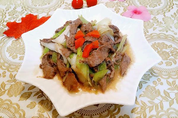 大葱炒牛肉的做法图解9