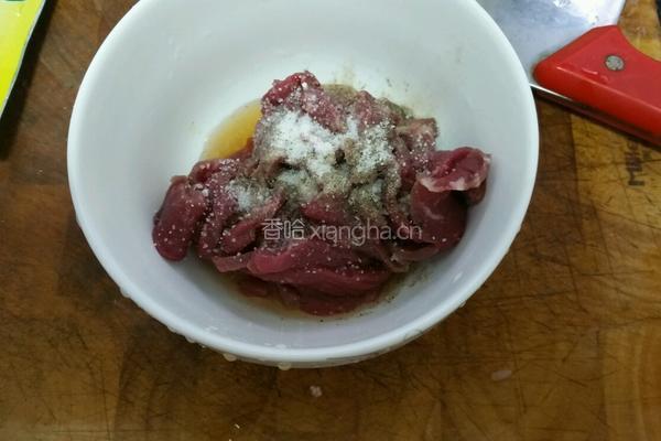 大葱炒牛肉的做法图解4