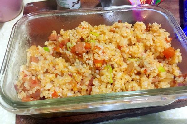 红肠焗饭的做法图解7
