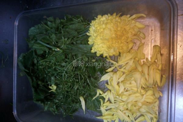 丝瓜藤炝菊花的做法图解2