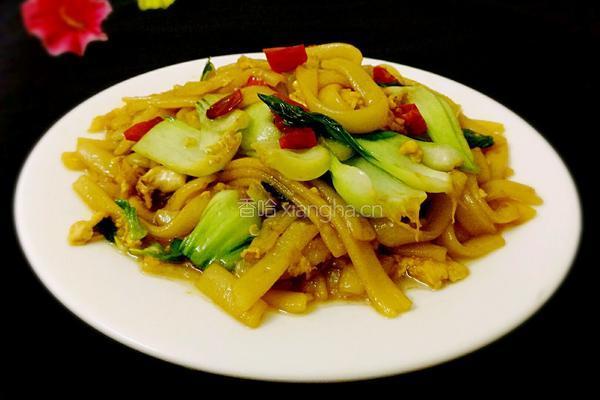 青菜鸡蛋炒河粉的做法图解11