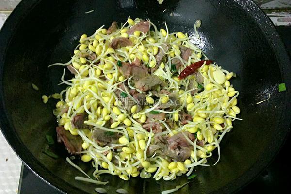 豆芽炒牛肉的做法图解7