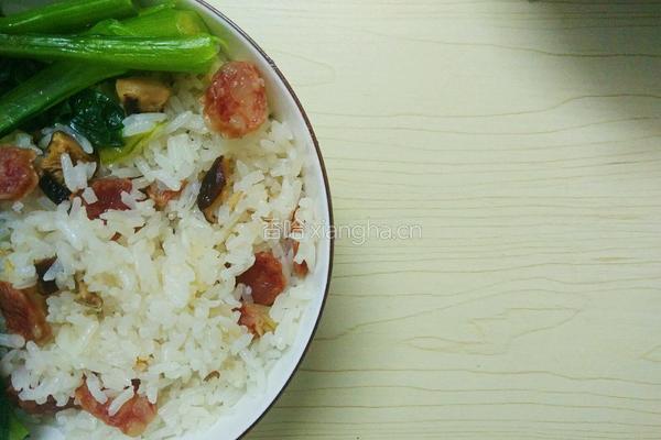 果肉腊味焖饭的做法图解8