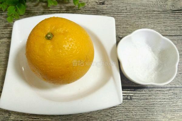 盐蒸橙子的做法图解1
