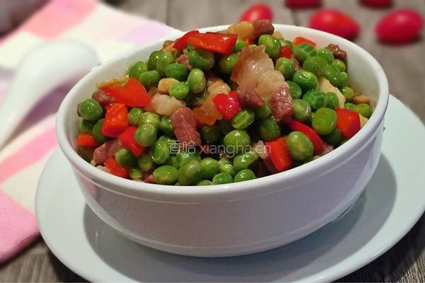 腊肉烧豌豆的做法图解11