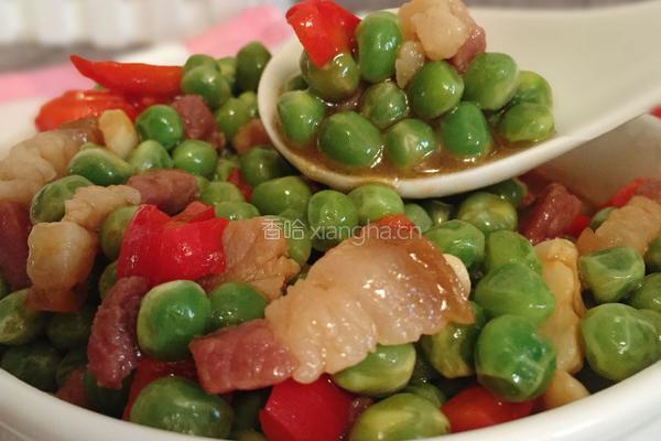 腊肉烧豌豆的做法图解12